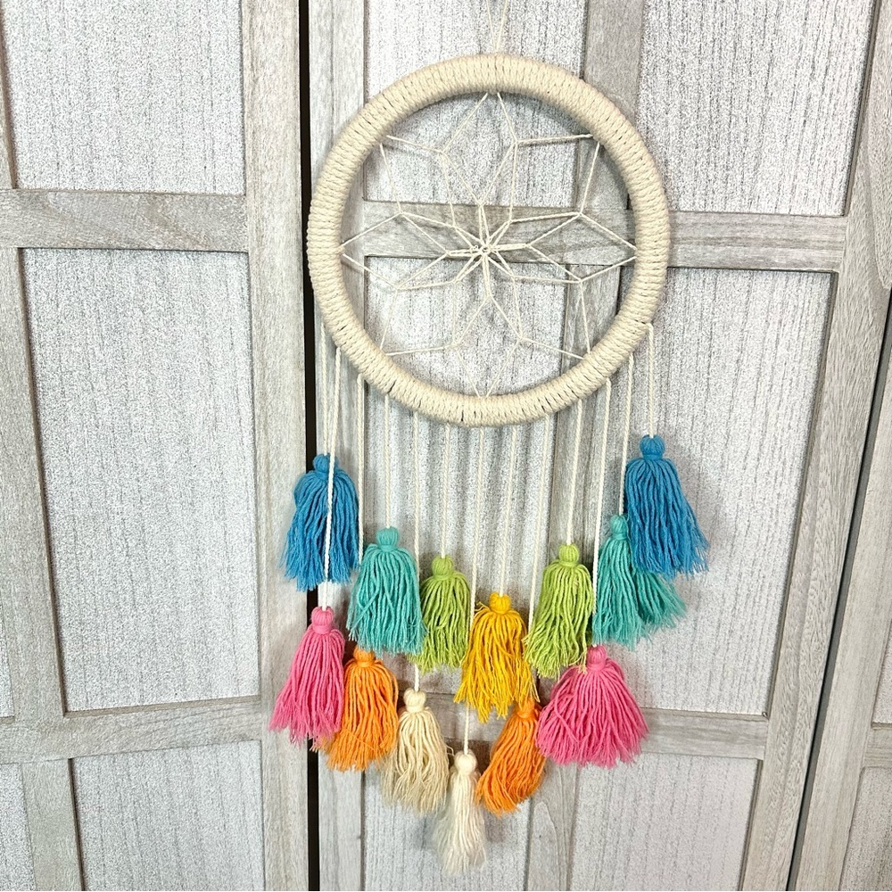 Matilda Jane Dreamcatcher Woven Wall Art Huge Colorful Tassels Bohemian Decor